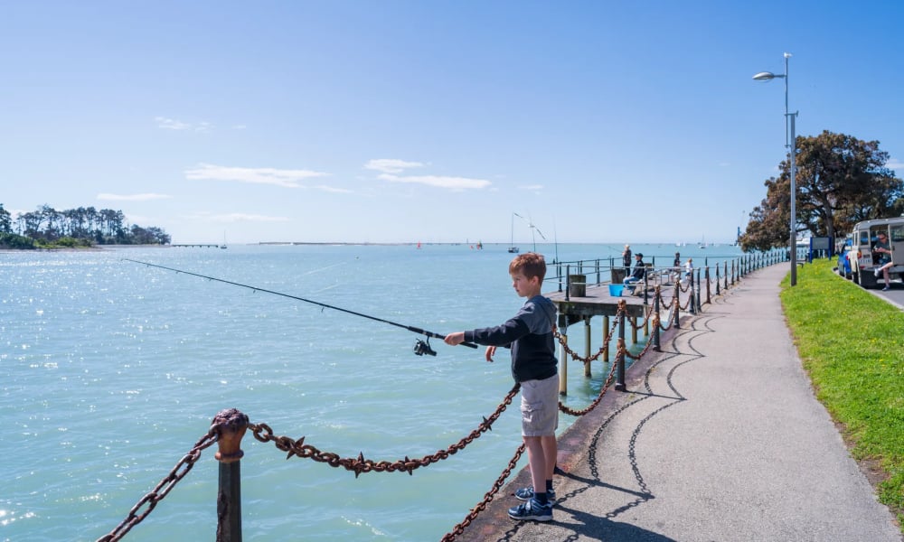 Shore fishing along Rocks Road is a local must do.