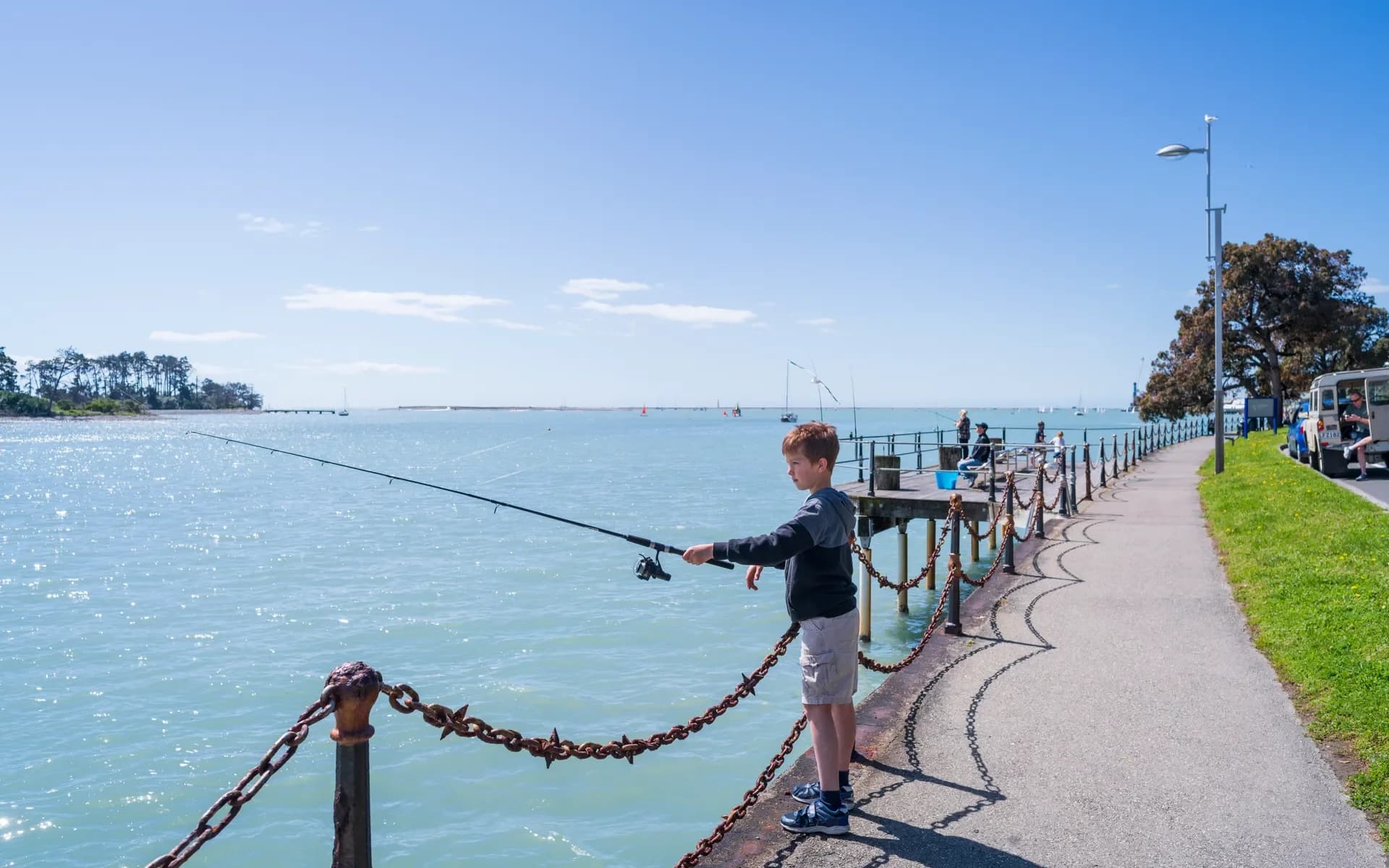 fishing at tahunanui rocks road - credit NRDA