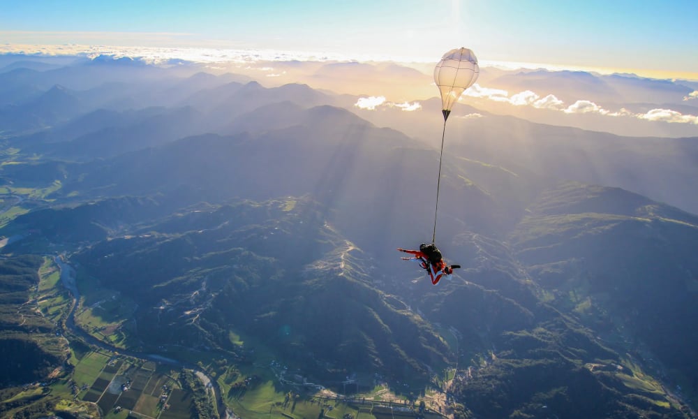 Skydive over Nelson Tasman for unbeatable views and a rush like no other.