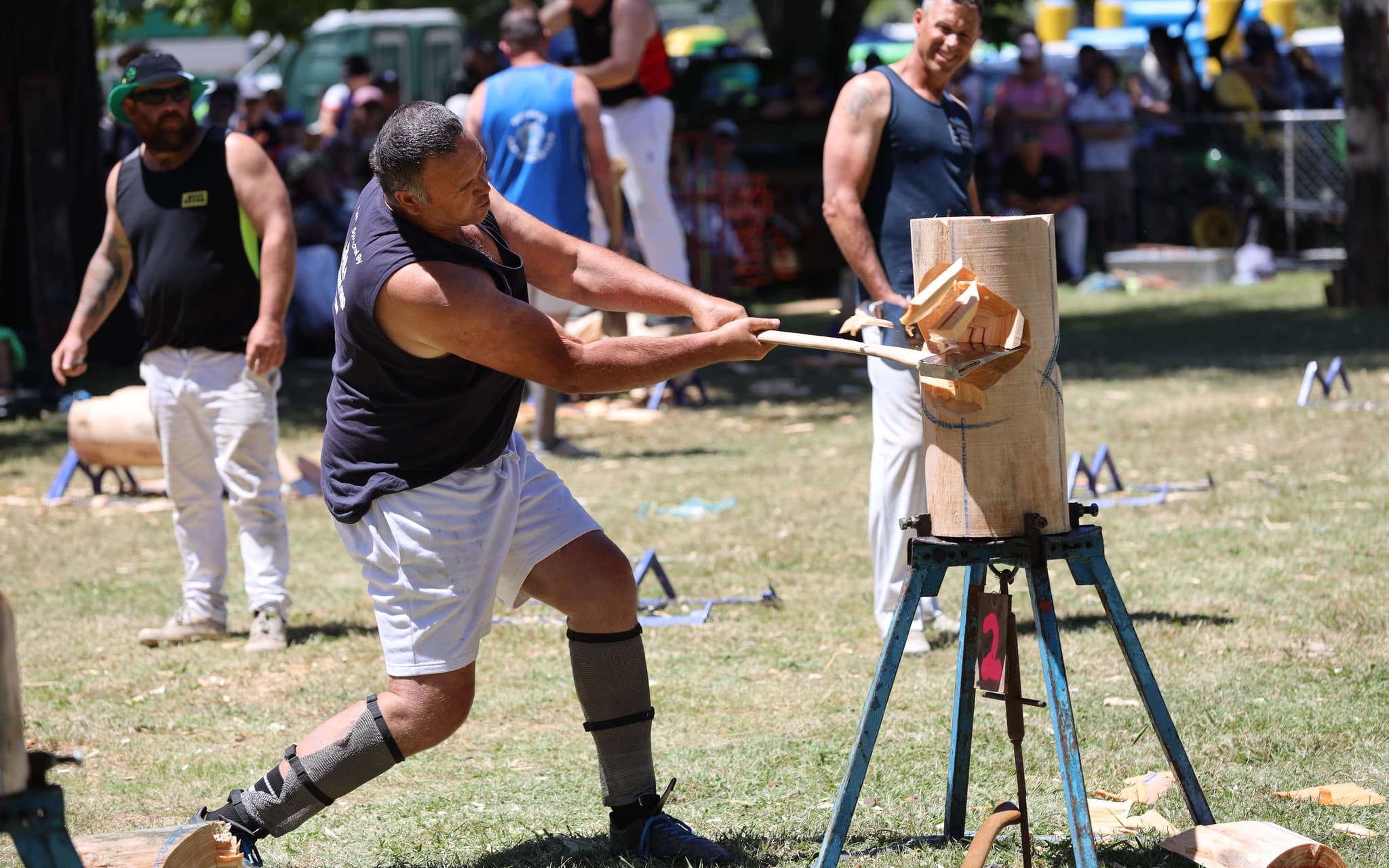 chopping wood a and pshow nelson