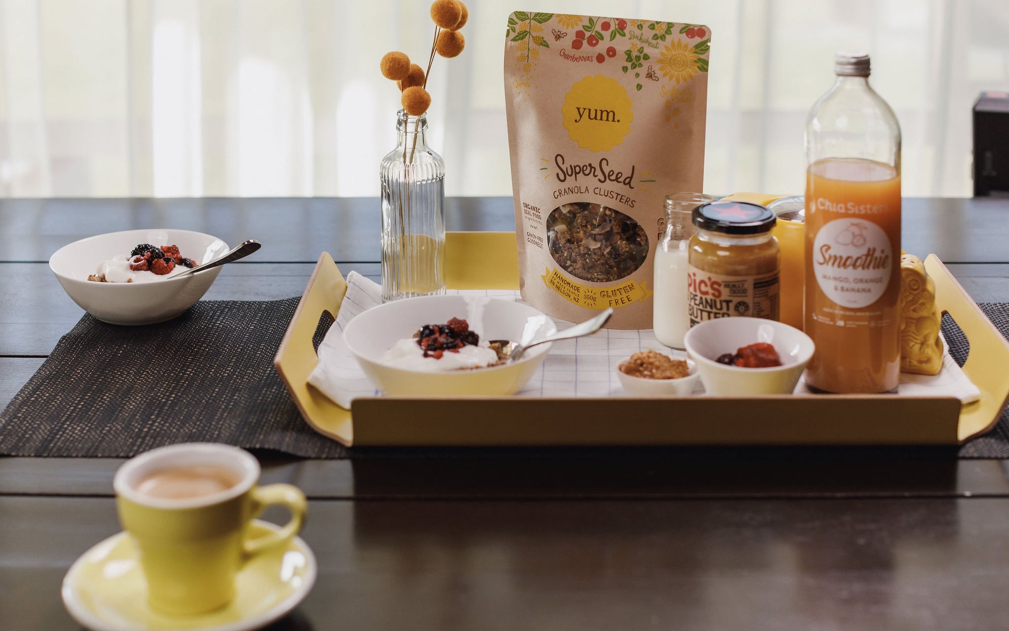 Zero carbon Breakfast Abel Tasman Lodge