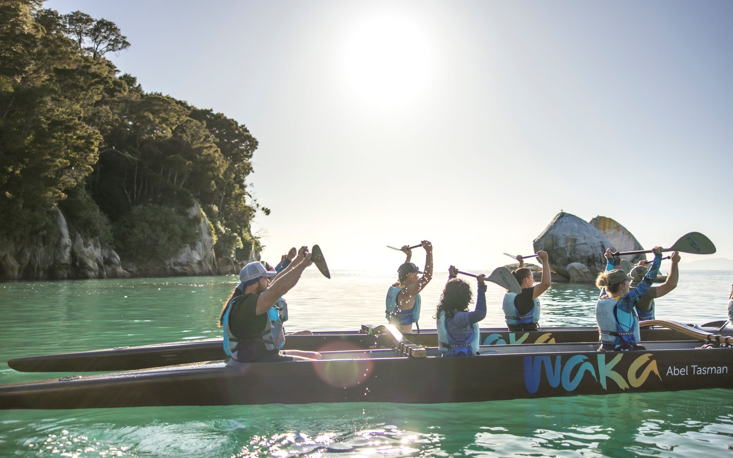 On your way to Ngaio Island, your guide will teach you a haka – a simple call and response chant to announce your approach to Toka Ngāwhā.