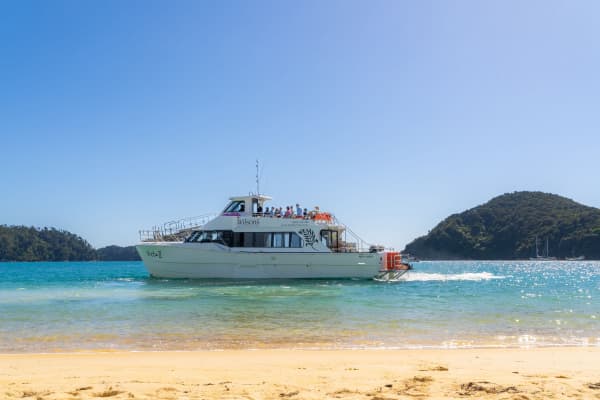 See the stunning Abel Tasman coast from the comfort of Wilson's Vista Cruise.