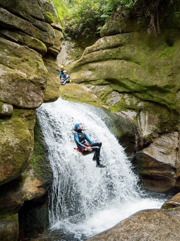 Leap, splash, and slide your way through Abel Tasman's canyons.