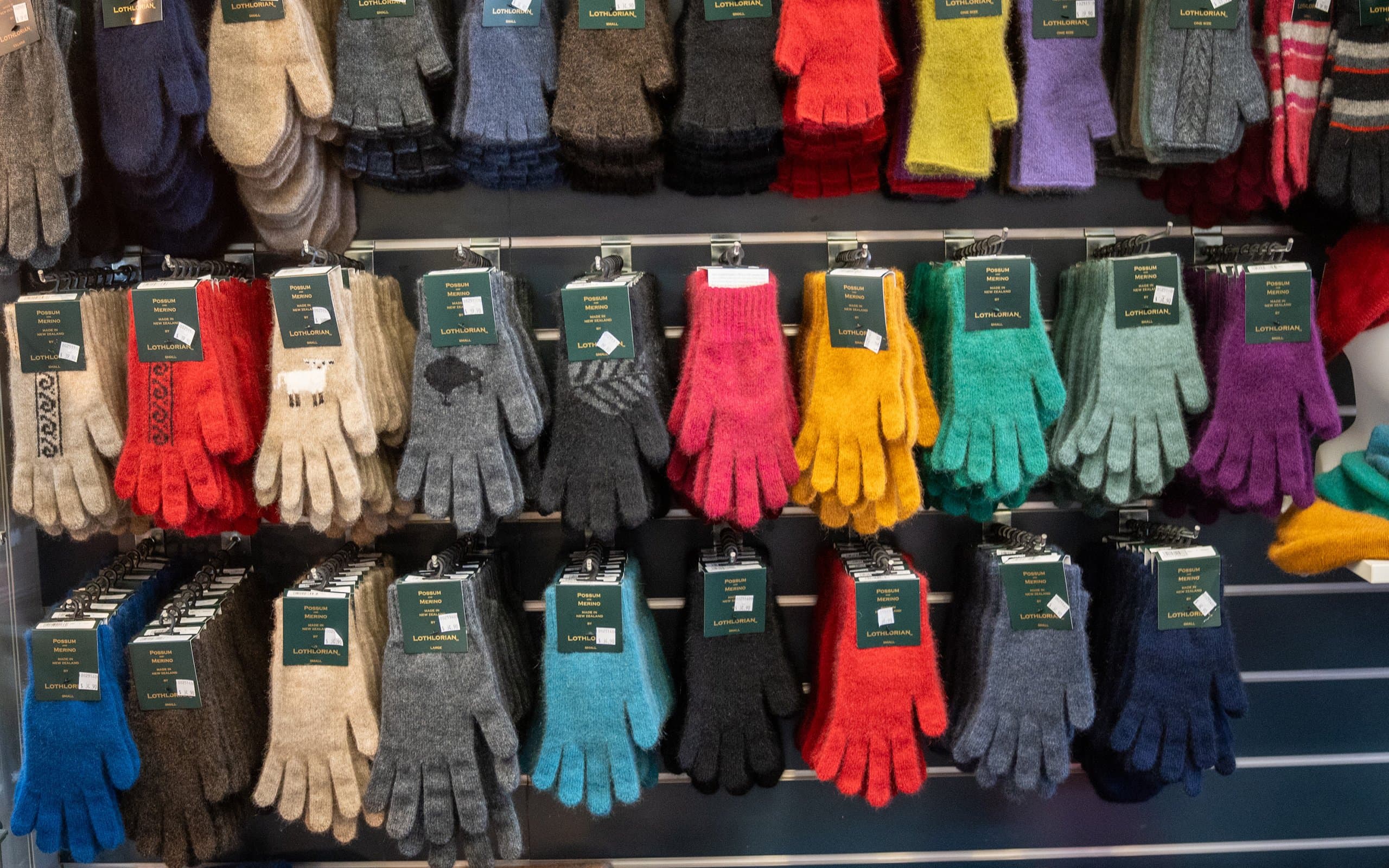 Nelson Sheepskin Shop possum gloves Bridge Street art credit Nelson Tasman