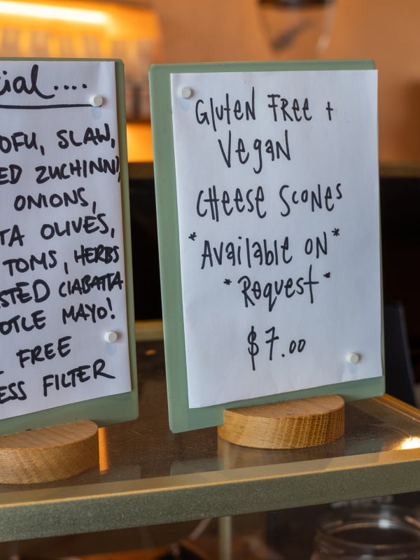 Menu at Sublime