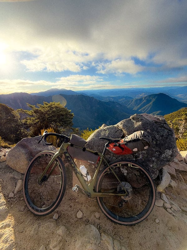 Kim tackled the trail on a nimble yet tough Look Cycle 765 GRAVEL RS—gravel-ready and Ghost-approved.