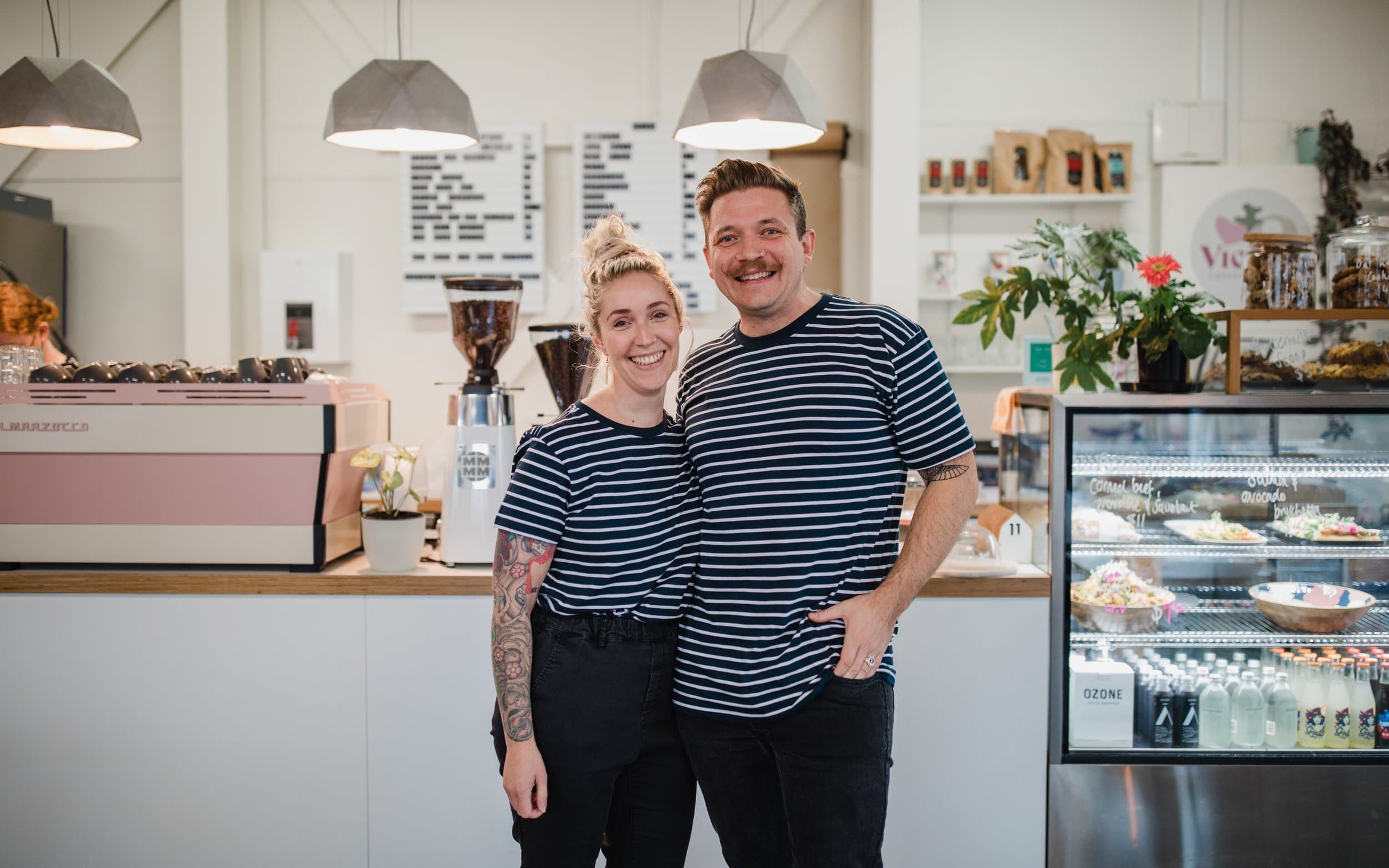 Fueled by their passion for coffee, hospitality, and community, Nick and Beth proudly own Victus.