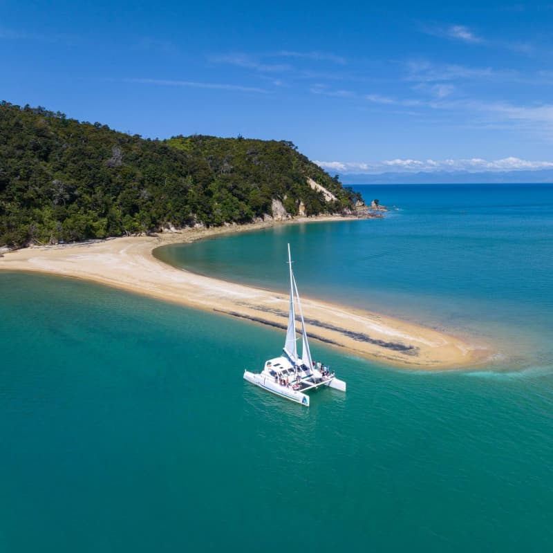 Sailing at Adele Island Abel Tasman National Park v2