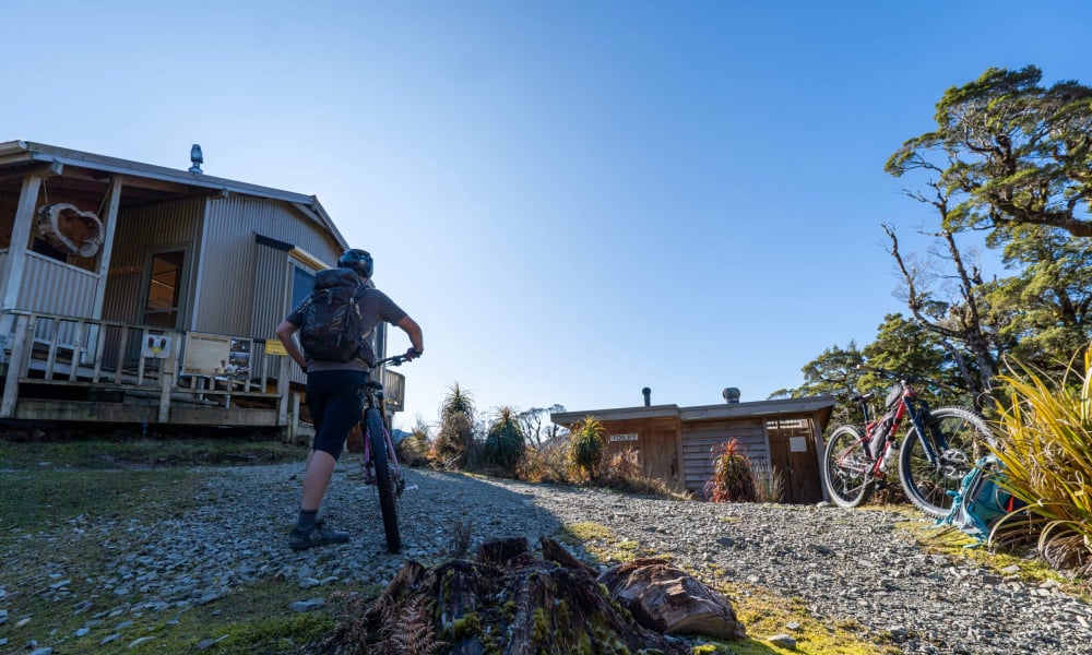 Most riders will cover the 18km climb to the Lyell Saddle Hut in 3 to 4 hours.