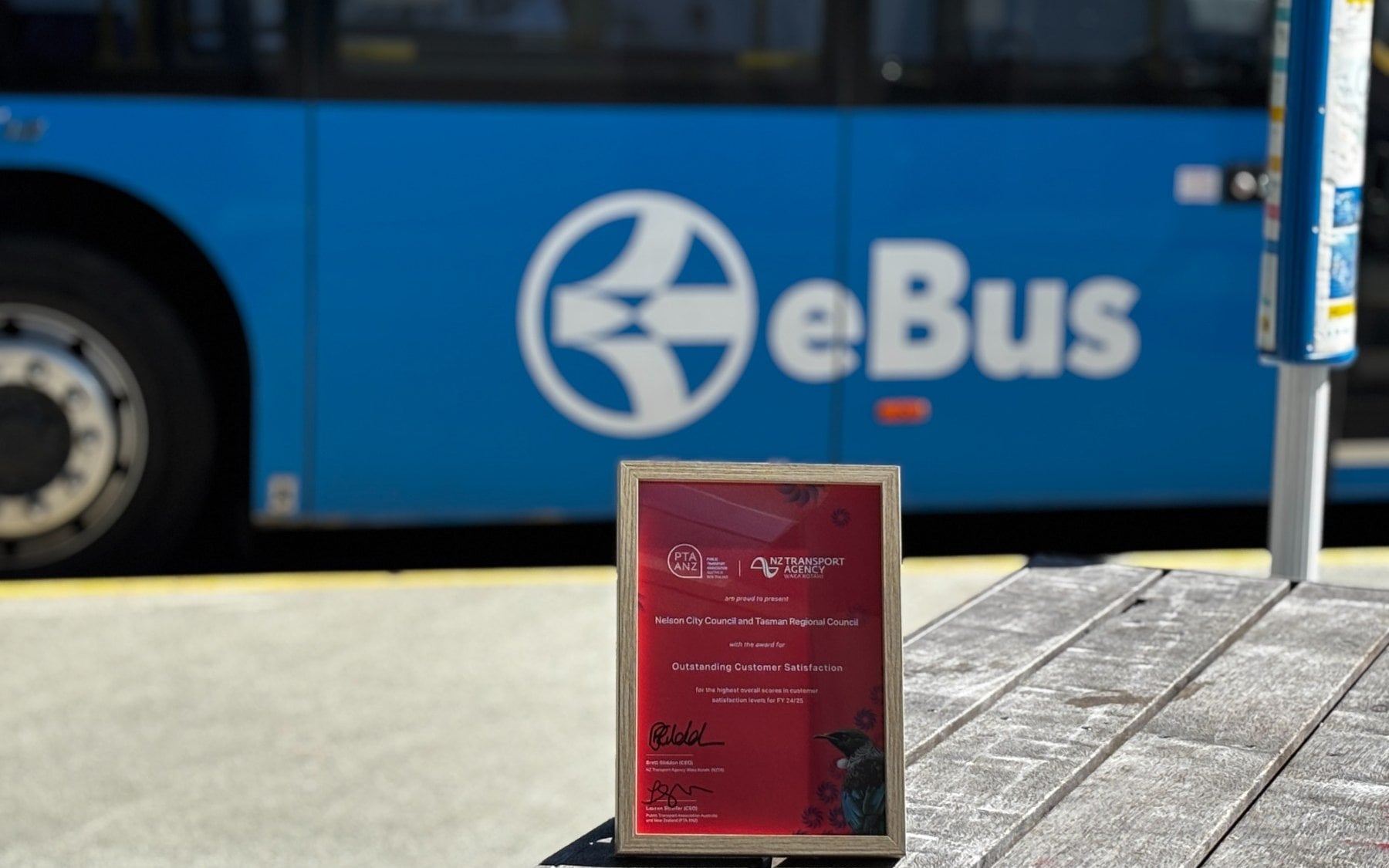 Nelson Tasman’s eBus wins national award