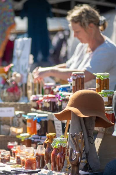The Motueka Sunday Market is a lively hub of local crafts, fresh produce, and artisan goods.
