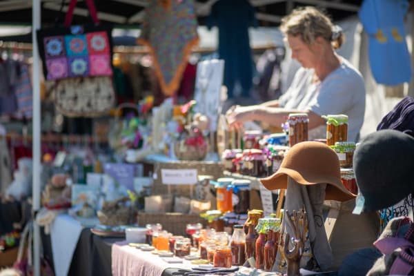 The Motueka Sunday Market is a lively hub of local crafts, fresh produce, and artisan goods.