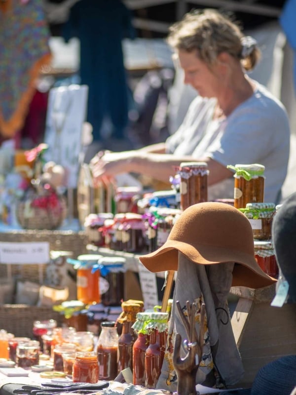 The Motueka Sunday Market is a lively hub of local crafts, fresh produce, and artisan goods.