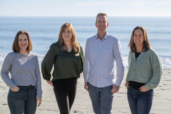 The Nelson Tasman Visitor Sector team. From left to right: Rita, Rebecca, Craig, and Donna.