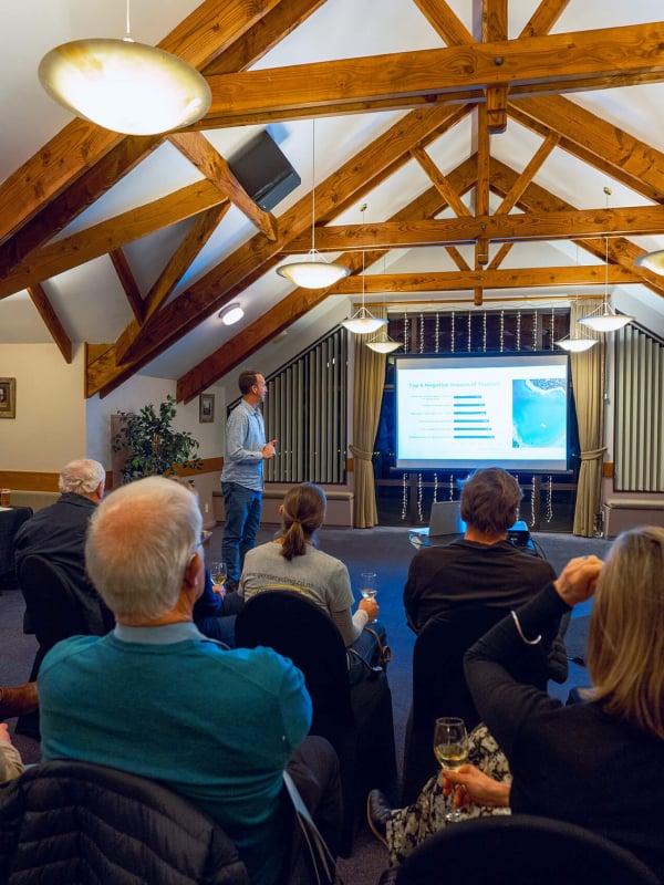 Visitor Sector catch up at Harvest Kitchen.