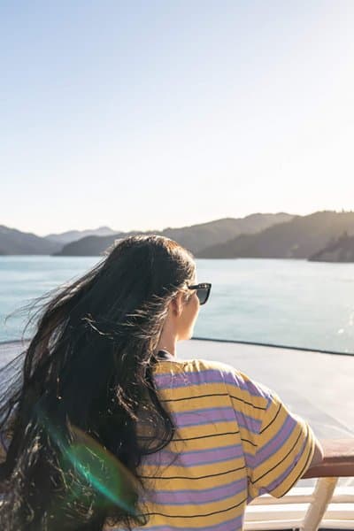 Hop on a ferry from Wellington to Picton, then enjoy a scenic two-hour drive to our region.