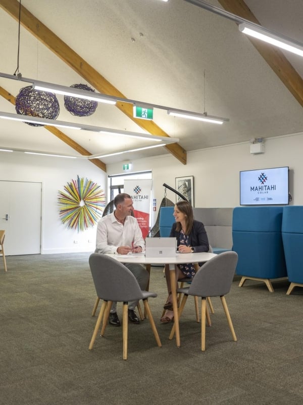 Working at Mahitahi Colab Print Res taken by Oliver Weber credit www.nelsontasman.nz 2