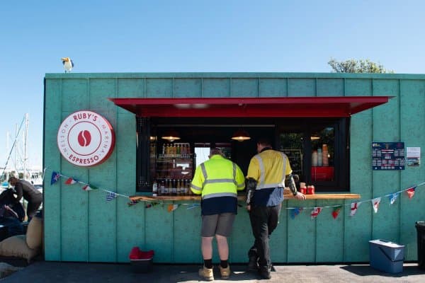 Ruby's Espresso serves locally-roasted Sublime coffee paired with house-made treats made fresh daily.