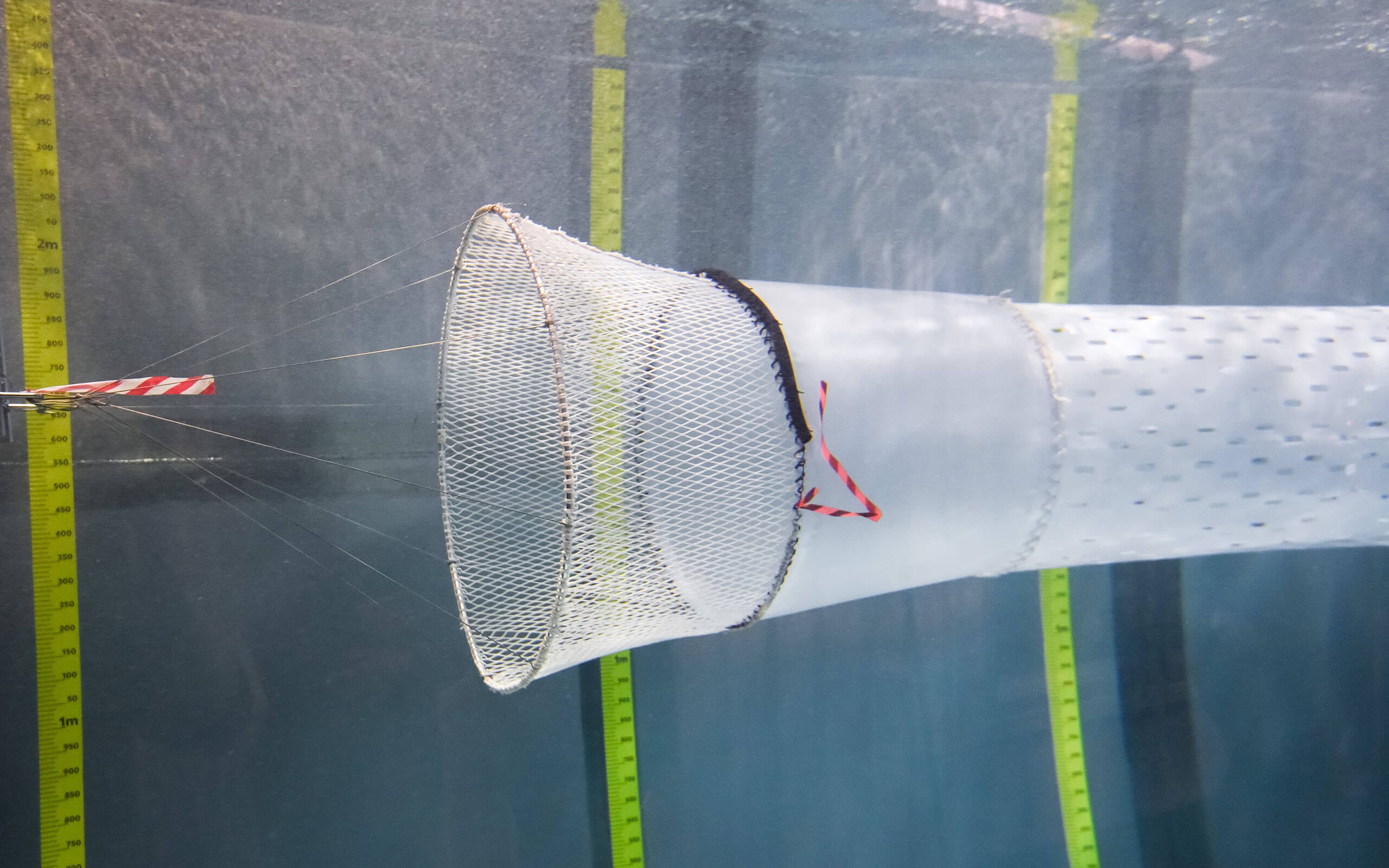 The flume tank also enables innovators to test new farm prototypes and concepts under varying flow conditions.