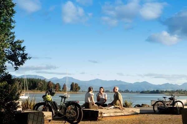 Take a breezy stop at Māpua Wharf on Tasman's Great Taste Trail.