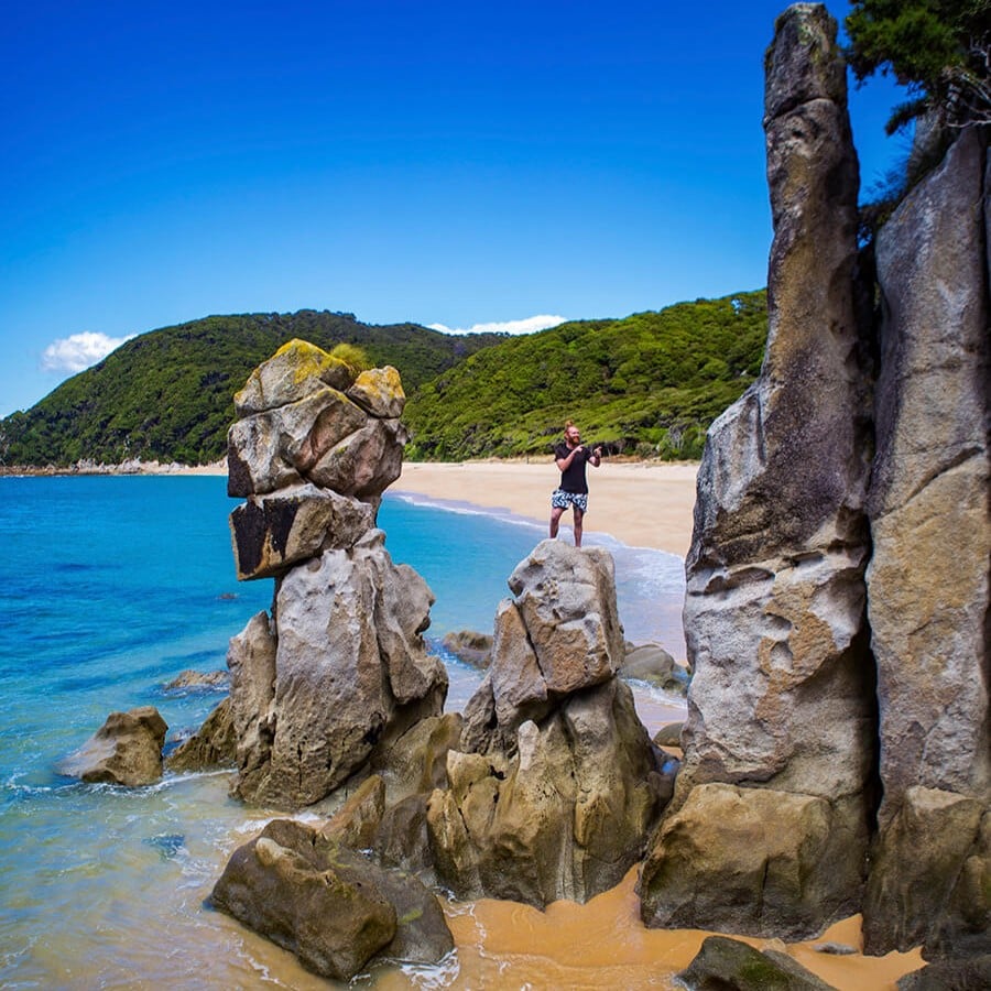 Anapai Bay rocks by Epic Trails