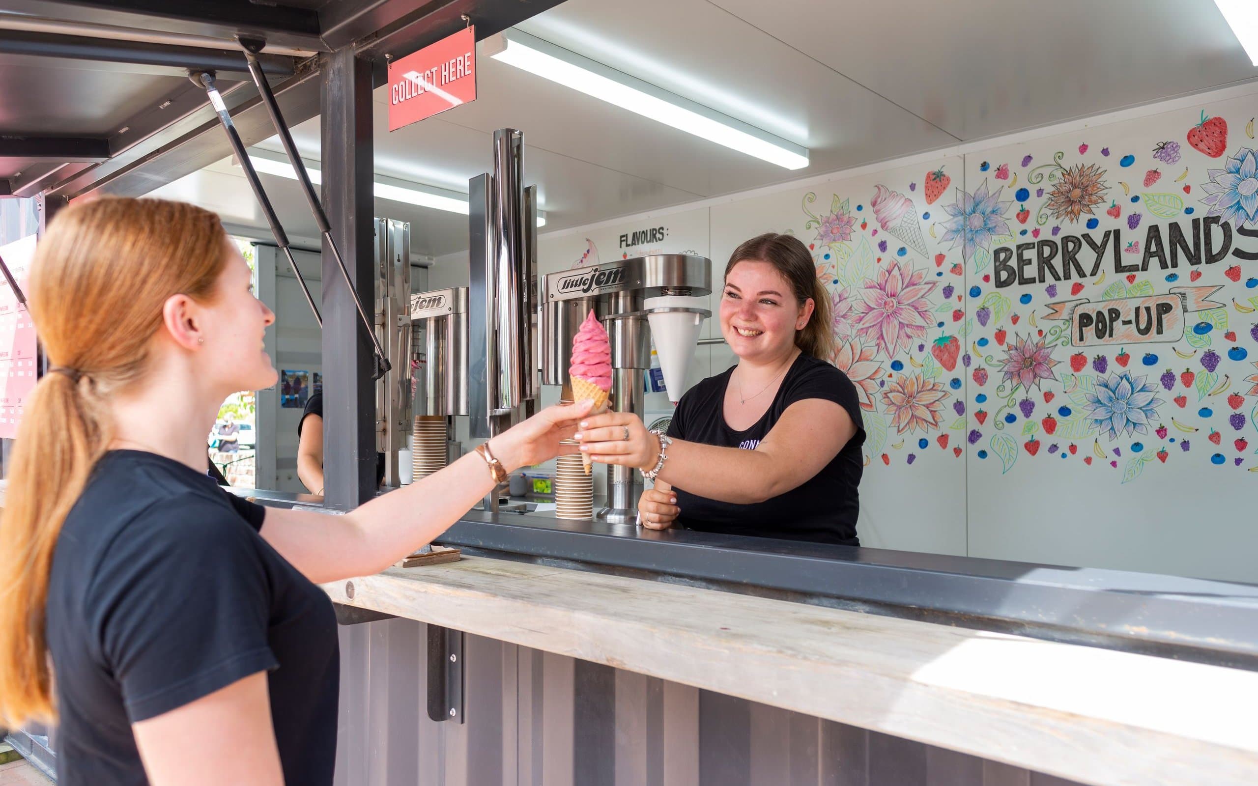 Real fruit ice cream Berry Lands taken by Oliver Weber