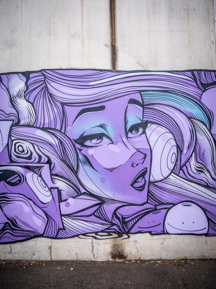 Mural by Sofles on Bridge Street