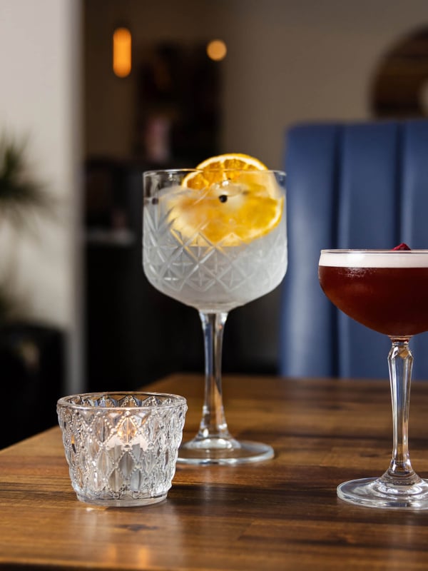 Eight Plates serves up curated wine flights and standout cocktails.