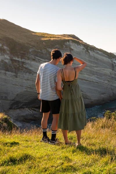 Cape Farewell is the northern-most point of the South Island.