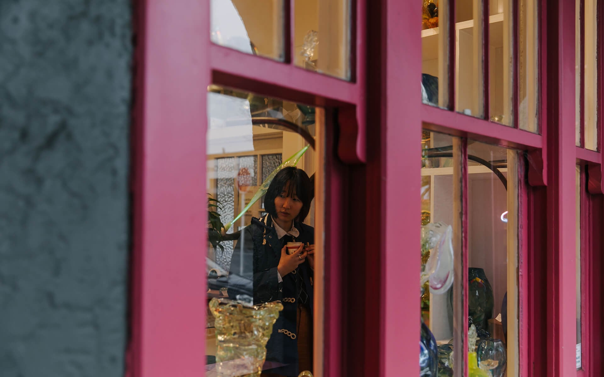 Flamedaisy pink wall exterior by Neat Places