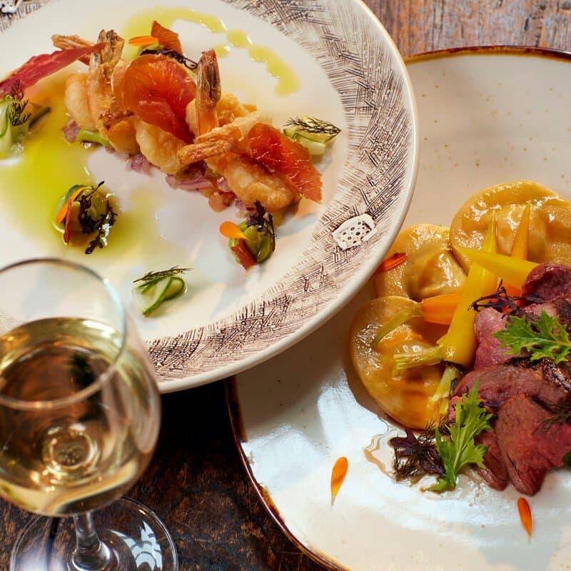 Awaroa Lodge dining food