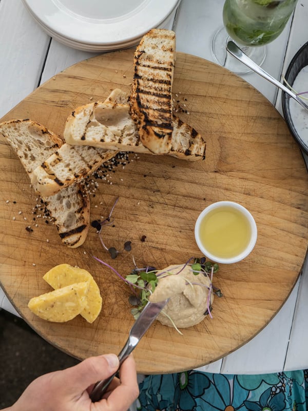 Hooked on Marahay by Roady bread hummus