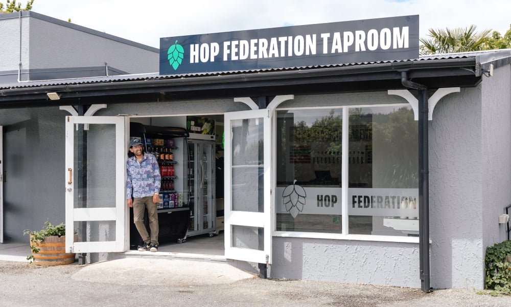 Hop Federation, a craft brewery in the heart of hop country.