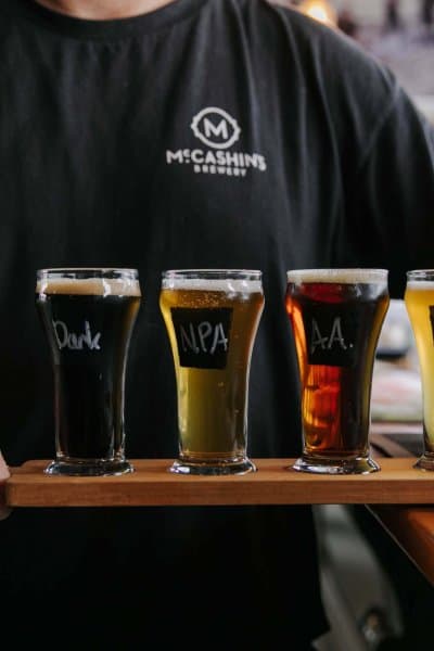 Mix things up with a tasting tray and try four of your favourite McCashin’s brews.