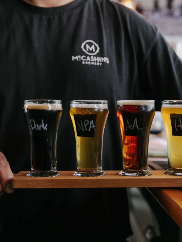Mix things up with a tasting tray and try four of your favourite McCashin’s brews.