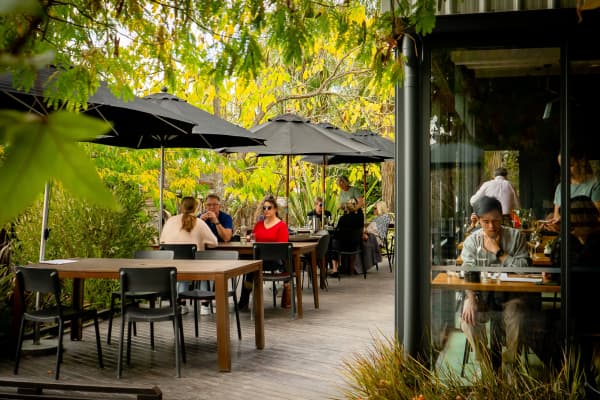 Dine amidst the beauty of lush Upper Moutere landscapes.