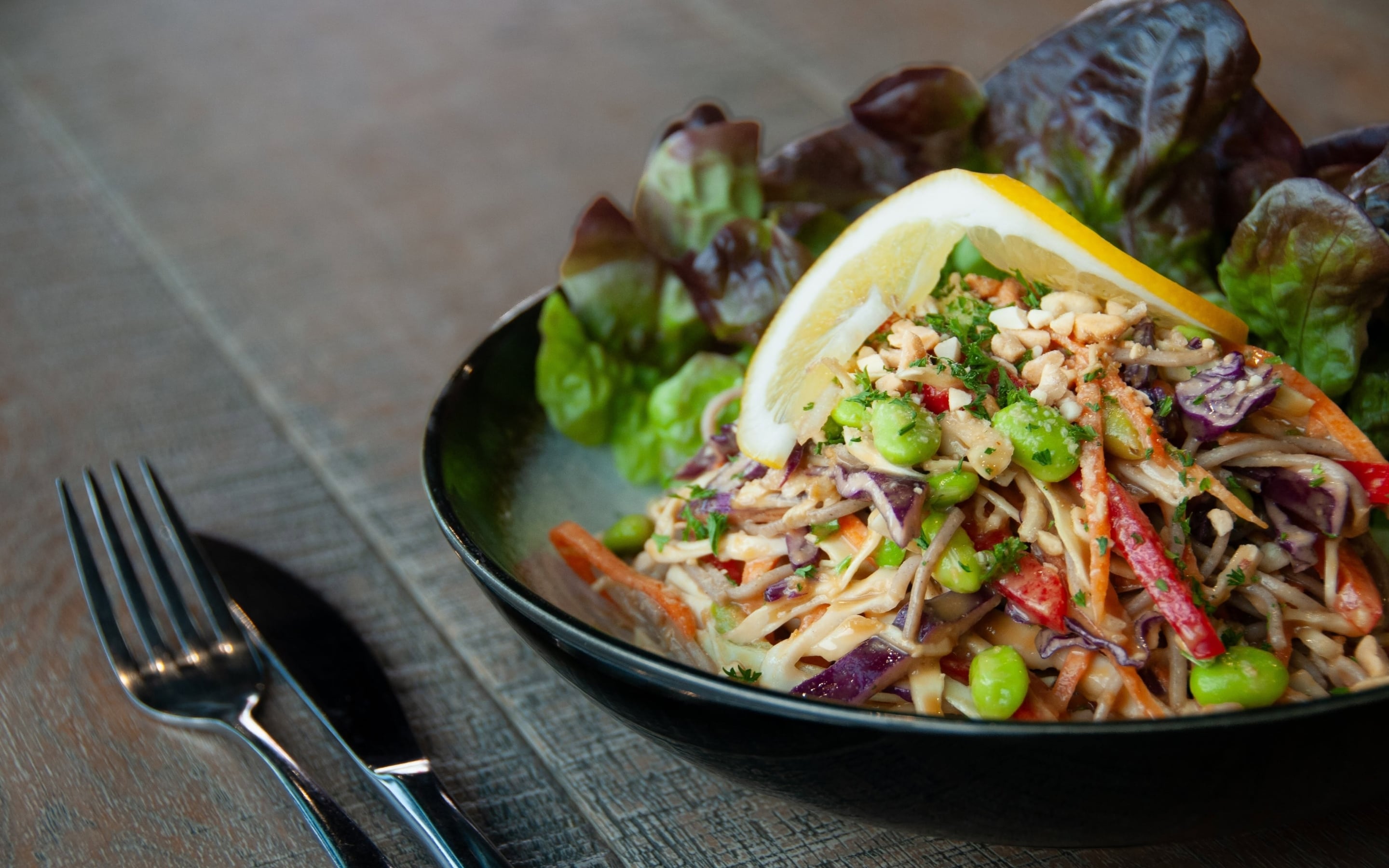 Soba satay noodle salad PC Eatery