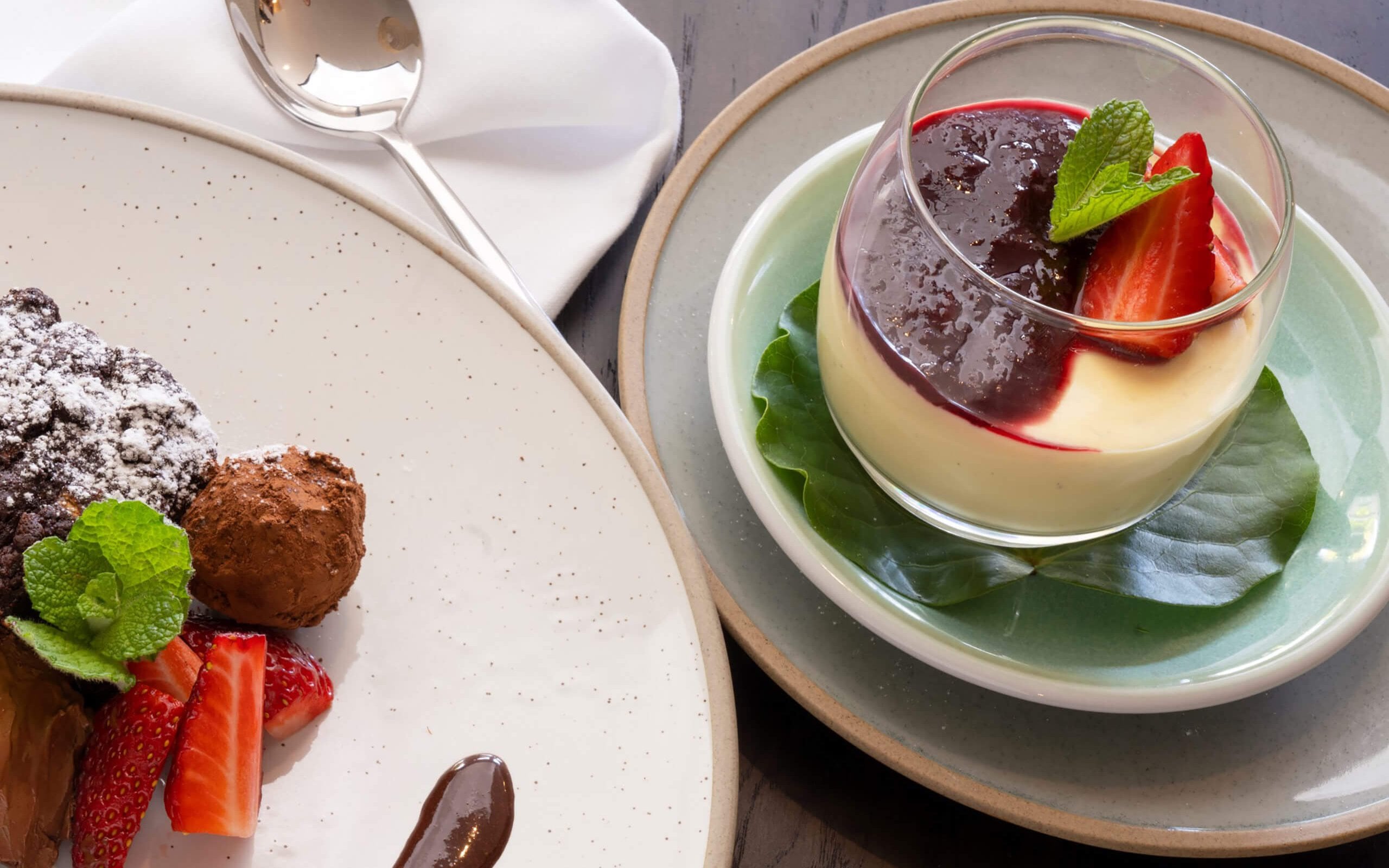 Ratanui Lodge dinner dessert