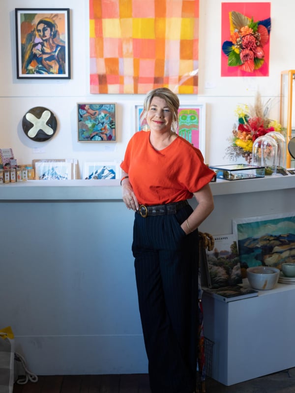 Owner Suzy at RED Art Gallery Cafe by Neat Places