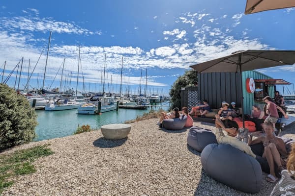 Ruby’s pours some of the finest local brews, served with a side of stunning views of the Nelson marina.