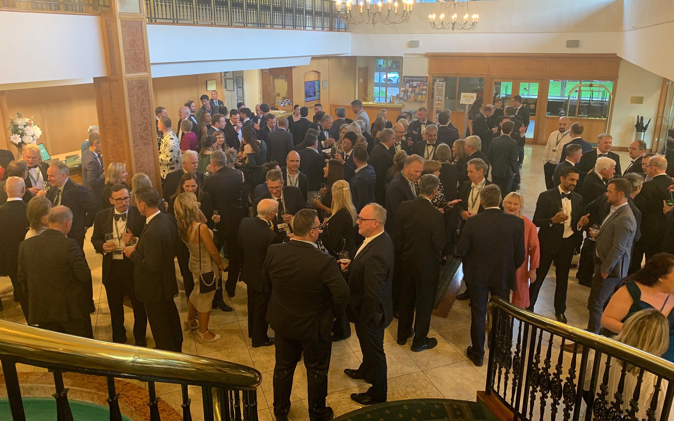 Rutherford Hotel Pre dinner Lobby