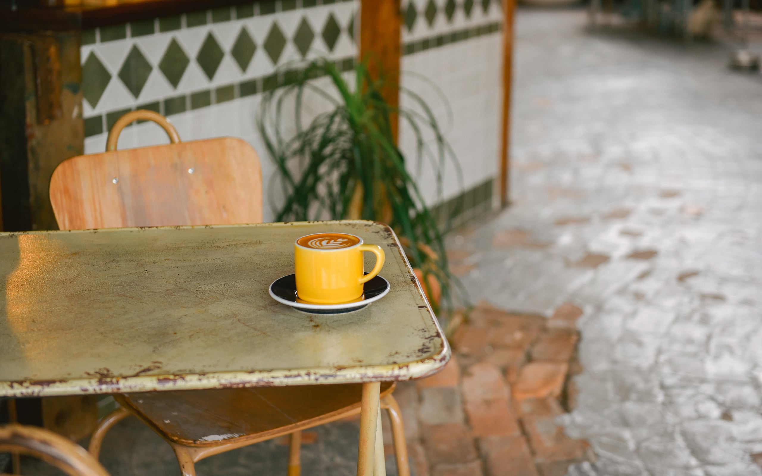 Coffee first.