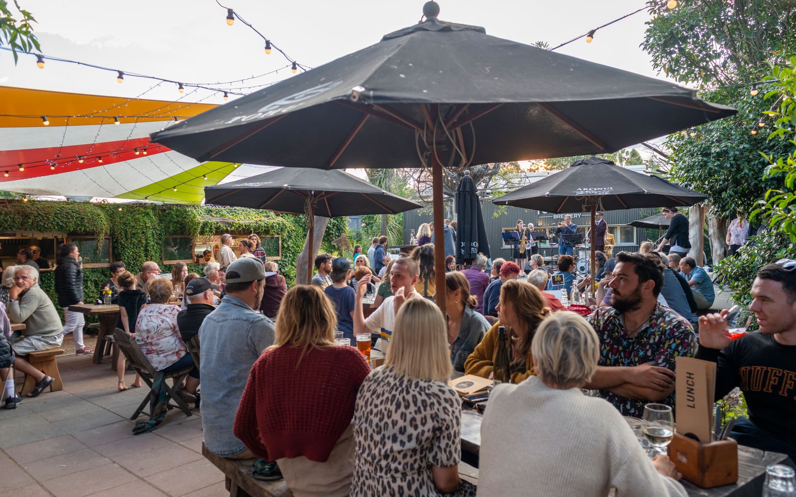Outdoor dining at TOAD Hall