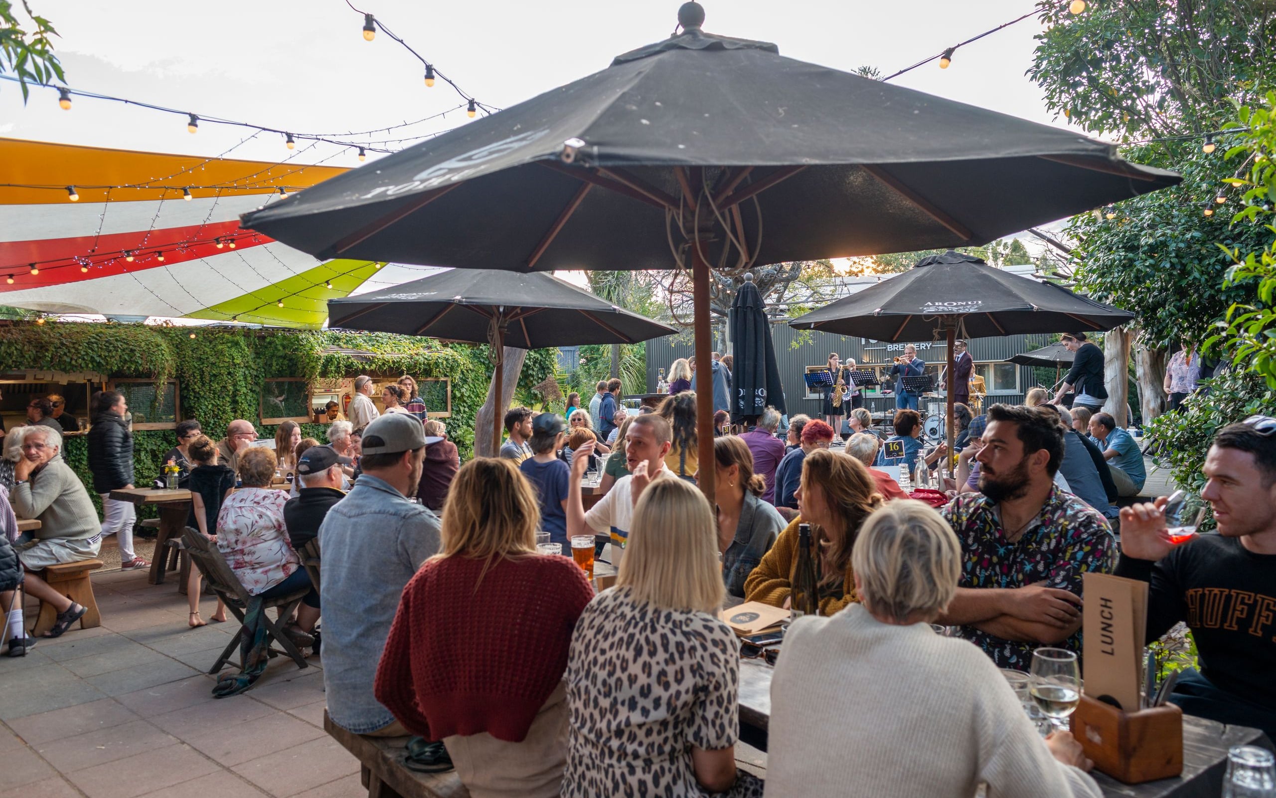 Outdoor dining at TOAD Hall