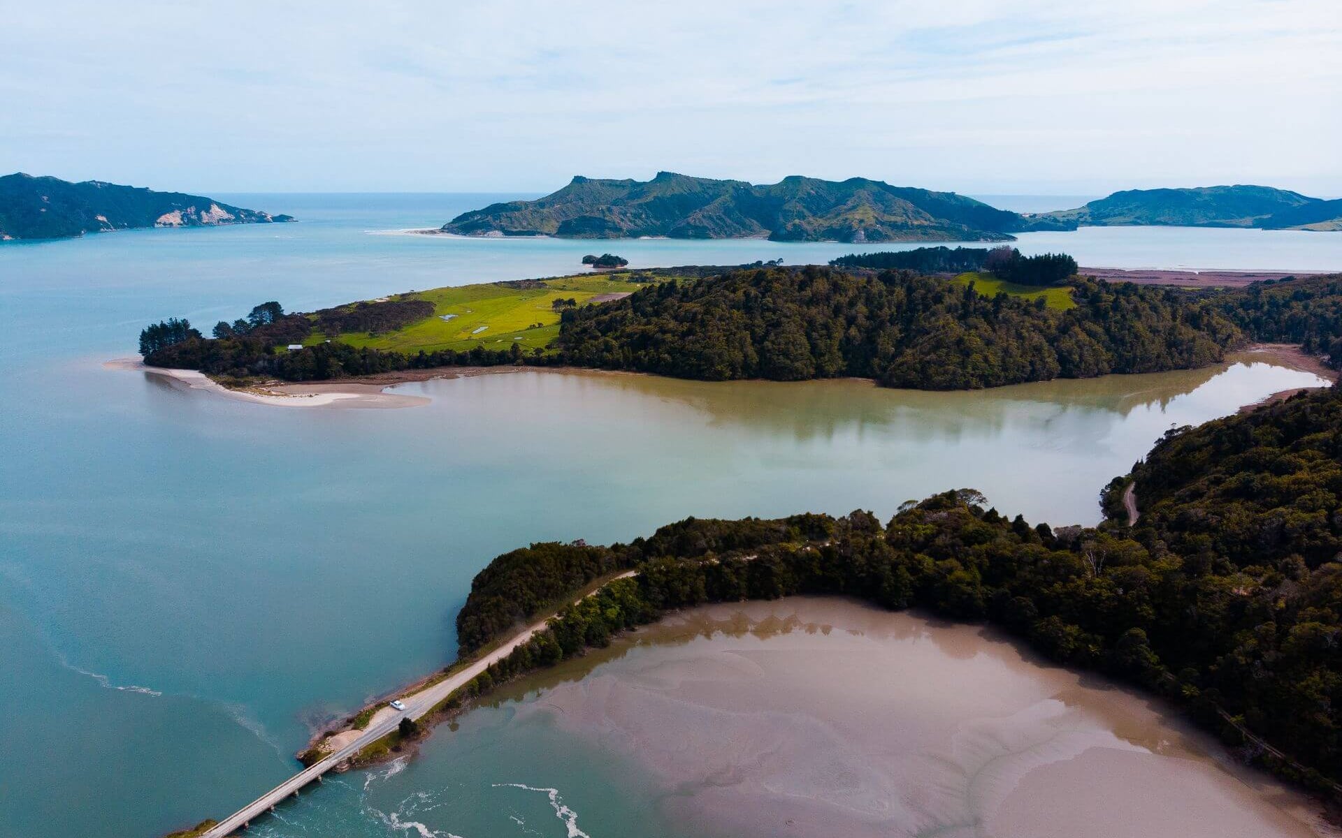 Westhaven Whanganui Inlet reserve aerial
