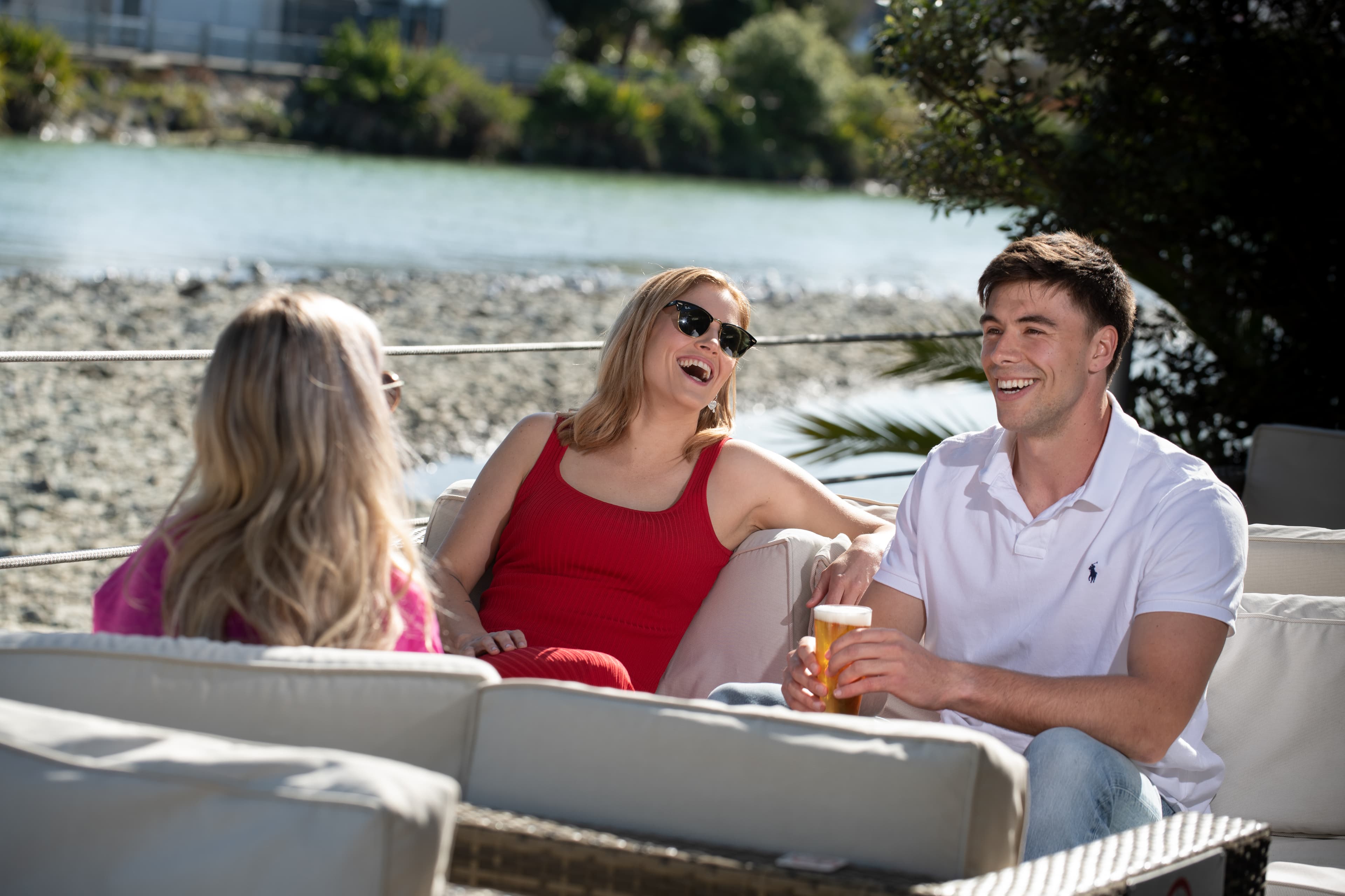 Drinks on the deck