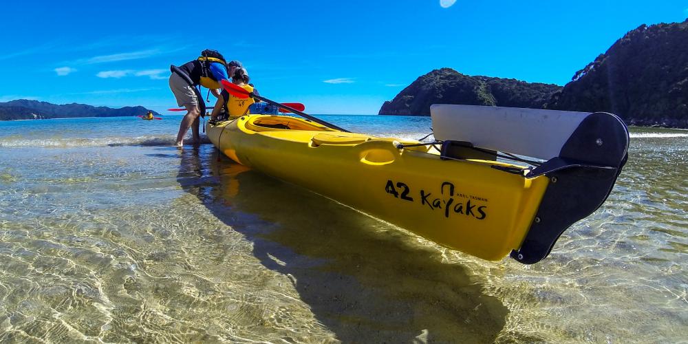 ATK kayak launch med3 Abel Tasman Kayaks - Guided Tours