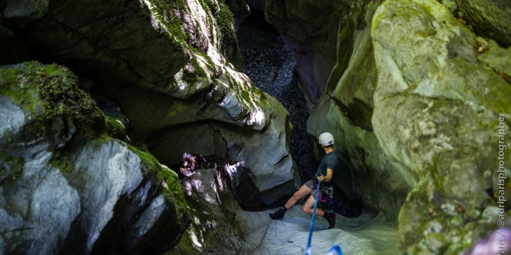 Canyoning Aotearoa Abseil in Dry Chasm CANYONING AOTEAROA 