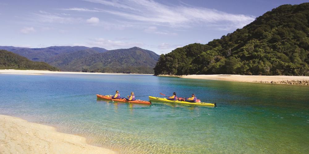 Channel kayak horizlr Wilsons Abel Tasman Water Transport